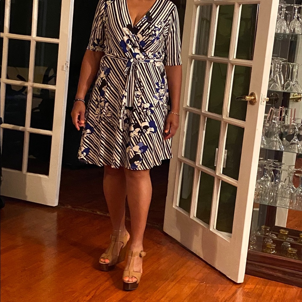 White wrap dress